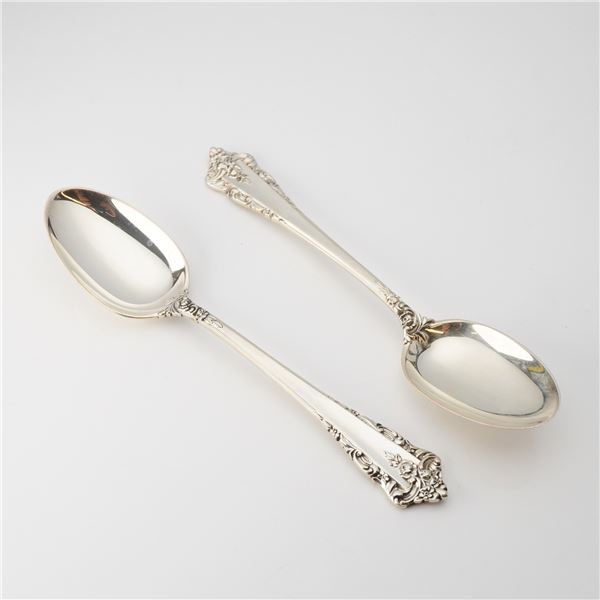 2pc Lunt Sterling Silver Spoons, Rondelay