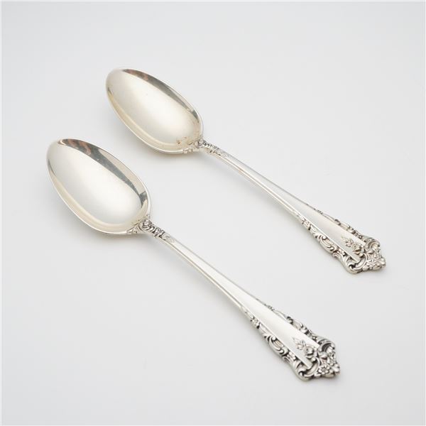 2pc Lunt Sterling Silver Spoons, Rondelay