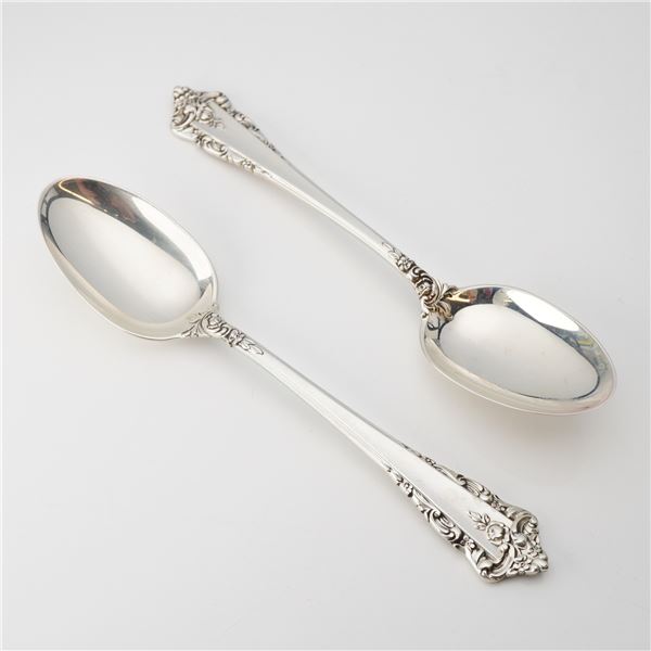 2pc Lunt Sterling Silver Spoons, Rondelay