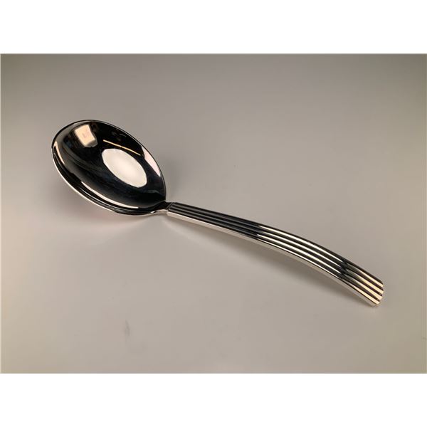Georg Jensen Denmark Bernadotte Silver Plated Serving Spoon