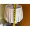Image 5 : Metal Table Lamp w/ Leaf Base & White Shade 11" Dia, 26"H