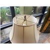 Image 3 : Metal Table Lamp w/ Urn Base & Off-White Shade 36"H