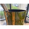 Image 3 : Large Decorative Jar w/ Bamboo Design & Bamboo Canes 35" x 15" x 48"H (top of container)