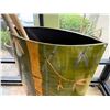 Image 7 : Large Decorative Jar w/ Bamboo Design & Bamboo Canes 35" x 15" x 48"H (top of container)