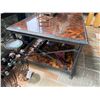 Image 5 : Theodore Alexander Coffee Table w/ Crackle Finish, Undershelf & Paw Feet  38" x 28" x 20"H