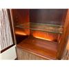 Image 8 : Bolier Wooden Cabinet w/ Double-Sided Display, 4 Textured Panels, Inside Shelving & Lights 55" x 20
