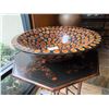 Image 3 : Large Decorative Bowl w/ Wood Slices 25" Dia, 6"H