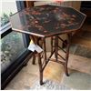 Image 1 : Theodore Alexander Octagonal Side Table w/ Asian Floral Top 26" Dia, 30"H