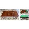 Image 1 : Jonathan Charles Game Table w/ Felt Top & Removable Panels for Chess, Backgammon, etc 56" x30" x21"H