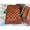 Image 9 : Jonathan Charles Game Table w/ Felt Top & Removable Panels for Chess, Backgammon, etc 56" x30" x21"H