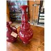 Image 4 : Qty 2 Maitland-Smith Decorative Red Vases, Misc Styles & Sizes
