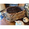 Image 5 : Qty 2 Woven Baskets w/ Handles & Multiple Decorative Fruit Fillers & Balls, Misc Sizes