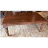 Image 1 : Wooden Table w/ Carved Legs 70" x 40" x 31"H