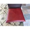 Image 3 : Wooden Chair w/ Red Upholstered Seat