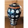 Image 1 : Blue Dotted Jar w/ Lid 16"H
