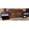 Image 1 : Lexington Wooden 2-Drawer Cabinet w/ Inside Shelving & 2 Side Tables, Misc Sizes