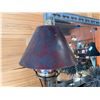 Image 2 : Metal Table Lamp w/ Globe Accent & Black Shade 36"H