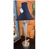 Image 1 : Metal Table Lamp w/ Blue Shade 32"H