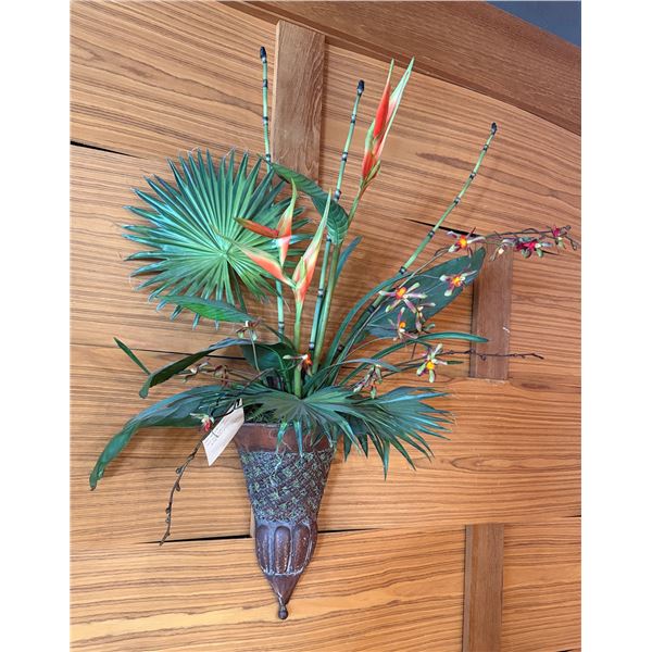 Bird of Paradise Floral Wall Hanging 34"L