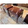 Image 8 : Qty 2 Theodore Alexander Wooden Side Tables w/ Drawers 24" x 18" x 24"H