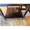 Image 4 : Theodore Alexander Wooden Side Table w/ Undershelf 20" x 20" x 20"
