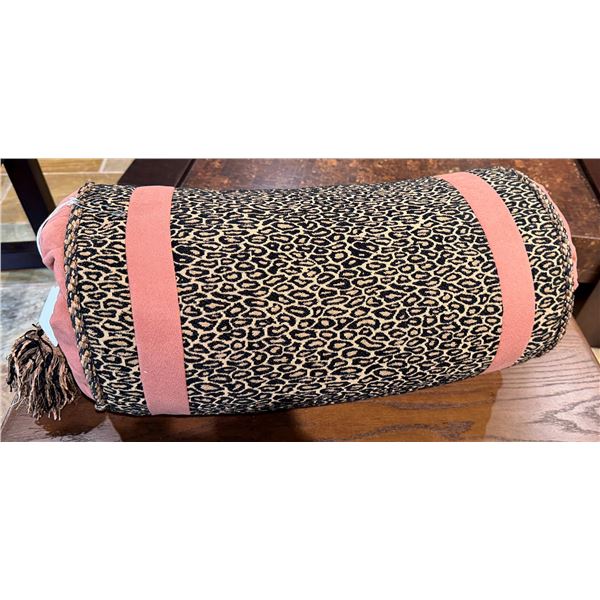 Animal Print Throw Pillow 10" Dia, 24"L