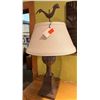 Image 1 : Table Lamp w/ Weathervane Top & Shade 29"H
