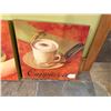 Image 2 : Qty 2 Coffee Artwork by Fabrice de Villeneuve: Espresso & Cappuccino 19" x 20.5"