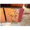 Image 2 : Qty 2 Bamboo Artwork by Li-Leger 24" x 25"