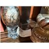Image 4 : Multiple Décor: Tall Vase, Artwork, Egg on Stand & Swirl Finial, Misc Sizes