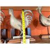 Image 4 : Metal Chicken Weathervane Sculpture on Wooden Base 15"H