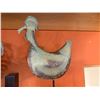 Image 2 : Metal Chicken Weathervane Sculpture on Wooden Base