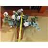Image 4 : Artificial Flowers in Vase Wall Hanging 22"H