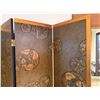 Image 2 : Asian 4-Panel Room Divider Screen w/ Leaf-Motif 20" x 80"H (each panel)