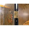 Image 9 : Asian 4-Panel Room Divider Screen w/ Leaf-Motif 20" x 80"H (each panel)