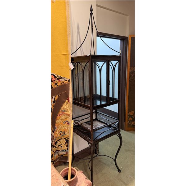 Victorian-Style Freestanding Bird Cage Display 20" x 20" x 64"H