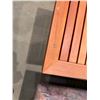 Image 8 : Tommy Bahama Slatted Outdoor Table on Metal Base 26" x 19" x 22"H