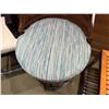 Image 3 : Tommy Bahama Wooden Outdoor Swivel Bar Stool w/ Upholstered Seat 20" Dia, 41"H