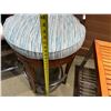 Image 6 : Tommy Bahama Wooden Outdoor Swivel Bar Stool w/ Upholstered Seat 20" Dia, 41"H