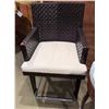 Image 1 : Panama Woven Counter Stool w/ Upholstered Seat 41"H