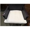 Image 3 : Panama Woven Counter Stool w/ Upholstered Seat 41"H