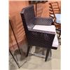 Image 6 : Panama Woven Counter Stool w/ Upholstered Seat 41"H