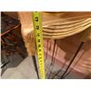 Image 6 : Square Metal Table w/ Draped Gilt Top 13" x 13" x 42"H