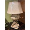 Image 1 : Table Lamp w/ Metal Base & White Shade 32"H