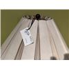Image 4 : Table Lamp w/ Column Base & White Pleated Shade 37"H