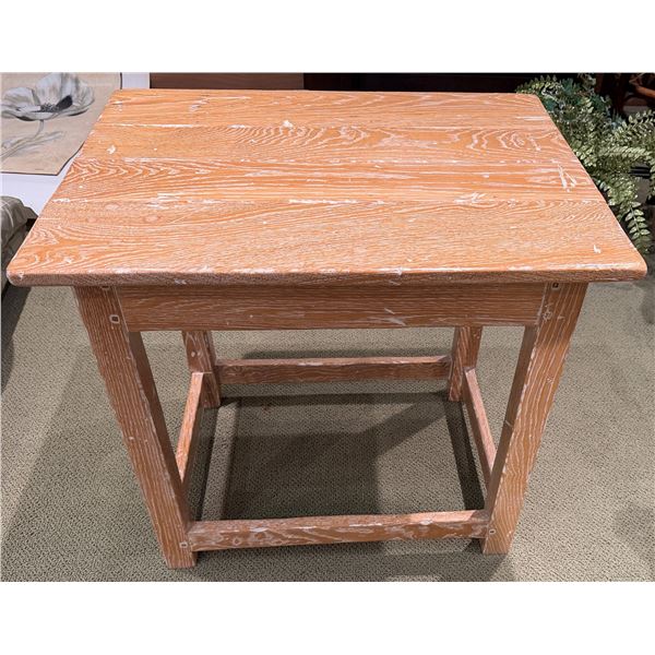 Rectangular Wooden Table 26" x 20" x 24"H
