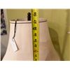 Image 7 : Table Lamp on Ribbed Base w/ White Shade 37"H