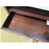 Image 10 : Adriana Hoyos Equador Wooden Bed Headboard w/ Crackle Finish & 2 Night Stands w/ Leather Tops