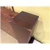 Image 11 : Adriana Hoyos Equador Wooden Bed Headboard w/ Crackle Finish & 2 Night Stands w/ Leather Tops