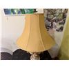 Image 3 : Table Lamp w/ Draping Fabric Details & Beige Shade 33"H